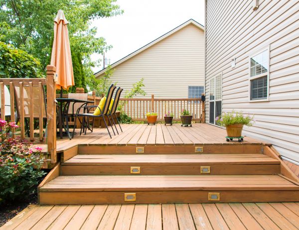 Wooden Patio Installation in Tacoma